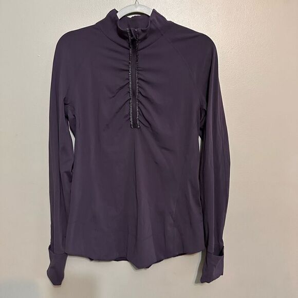 Lululemon Fast As Light 1/2 Zip Boysenberry size 10 - Picture 2 of 8